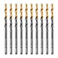 Сверло по металлу, 3,8 мм, HSS-Tin, Golden Tip, 10 шт. Denzel 32980