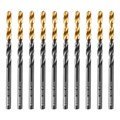 Сверло по металлу, 4 мм, HSS-Tin, Golden Tip, 10 шт. Denzel 32981