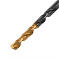 Сверло по металлу, 4 мм, HSS-Tin, Golden Tip, 10 шт. Denzel 32981