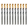 Сверло по металлу, 6 мм, HSS-Tin, Golden Tip, 10 шт. Denzel 32987