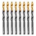 Сверло по металлу, 9 мм, HSS-Tin, Golden Tip, 8 шт. Denzel 32993