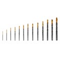 Набор сверл по металлу, 1,5-6,5 мм, HSS-Tin, Golden Tip, 13 шт Denzel 32999