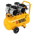 Компрессор безмасляный, малошумный DLS 1500/50, 1500 ВТ, 2x750, 50 л, 260 л/мин Denzel 33123