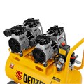 Компрессор безмасляный, малошумный DLS 1500/50, 1500 ВТ, 2x750, 50 л, 260 л/мин Denzel 33123