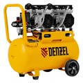 Компрессор безмасляный, малошумный DLS 1500/50, 1500 ВТ, 2x750, 50 л, 260 л/мин Denzel 33123