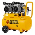 Компрессор безмасляный, малошумный DLS 1500/50, 1500 ВТ, 2x750, 50 л, 260 л/мин Denzel 33123