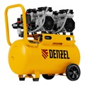 Компрессор безмасляный, малошумный DLS 1500/50, 1500 ВТ, 2x750, 50 л, 260 л/мин Denzel 33123