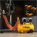 Компрессор безмасляный, малошумный DLS 1500/50, 1500 ВТ, 2x750, 50 л, 260 л/мин Denzel 33123