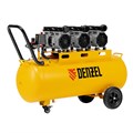 Компрессор безмасляный, малошумный DLS 1800/100,1800 Вт, 3x600, 100 л, 345 л/мин Denzel 33124
