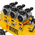 Компрессор безмасляный, малошумный DLS 1800/100,1800 Вт, 3x600, 100 л, 345 л/мин Denzel 33124