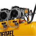 Компрессор безмасляный, малошумный DLS 1800/100,1800 Вт, 3x600, 100 л, 345 л/мин Denzel 33124