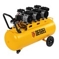 Компрессор безмасляный, малошумный DLS 1800/100,1800 Вт, 3x600, 100 л, 345 л/мин Denzel 33124