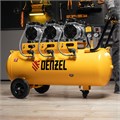 Компрессор безмасляный, малошумный DLS 1800/100,1800 Вт, 3x600, 100 л, 345 л/мин Denzel 33124