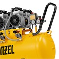 Компрессор безмасляный, малошумный  DLS 2250/100, 2250 Вт, 3x750, 100 л, 410 л/мин блок управления/ Denzel 33125