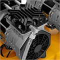 Компрессор безмасляный, малошумный  DLS 2250/100, 2250 Вт, 3x750, 100 л, 410 л/мин блок управления/ Denzel 33125