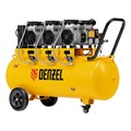 Компрессор безмасляный, малошумный  DLS 2250/100, 2250 Вт, 3x750, 100 л, 410 л/мин блок управления/ Denzel 33125