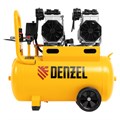 Компрессор безмасляный, малошумный DLS 2200/50, 2200 Вт, 2x1100, 50 л, 380 л/мин Denzel 33126