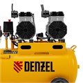 Компрессор безмасляный, малошумный DLS 2200/50, 2200 Вт, 2x1100, 50 л, 380 л/мин Denzel 33126