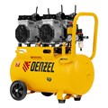 Компрессор безмасляный, малошумный DLS 2200/50, 2200 Вт, 2x1100, 50 л, 380 л/мин Denzel 33126