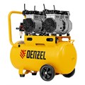 Компрессор безмасляный, малошумный DLS 2200/50, 2200 Вт, 2x1100, 50 л, 380 л/мин Denzel 33126
