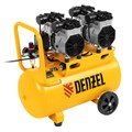 Компрессор безмасляный, малошумный DLS 2200/50, 2200 Вт, 2x1100, 50 л, 380 л/мин Denzel 33126
