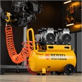 Компрессор безмасляный, малошумный DLS 2200/50, 2200 Вт, 2x1100, 50 л, 380 л/мин Denzel 33126