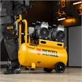 Компрессор безмасляный, малошумный DLS 2200/50, 2200 Вт, 2x1100, 50 л, 380 л/мин Denzel 33126