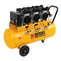 Компрессор безмасляный, малошумный DLS 3300/100, 3300 Вт,3x1100, 100 л, 570 л/мин ,блок управления Denzel 33127