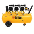 Компрессор безмасляный, малошумный DLS 3300/100, 3300 Вт,3x1100, 100 л, 570 л/мин ,блок управления Denzel 33127