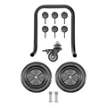 Компрессор безмасляный, малошумный DLS 3300/100, 3300 Вт,3x1100, 100 л, 570 л/мин ,блок управления Denzel 33127