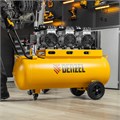 Компрессор безмасляный, малошумный DLS 3300/100, 3300 Вт,3x1100, 100 л, 570 л/мин ,блок управления Denzel 33127