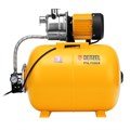Насосная станция PSL1100X, 1100 Вт, 3600 л/ч, ресивер 50 л, подъем 45 м, нержавейка Denzel 33248