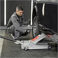 Домкрат гидравлический подкатной профессиональный, быстрый подъем, 3,5т Low Profile, Quick Lift, 100-535 мм, проф Matrix 33562