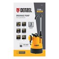 Дренажный насос для чистой воды DPB400, 400 Вт, подъем 11 м, 5500 л/ч Denzel 33567