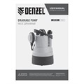 Дренажный насос для чистой воды DPB400, 400 Вт, подъем 11 м, 5500 л/ч Denzel 33567