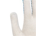 Перчатки трикотажные усиленные, с ПВХ точкой, 7 класс вязки 33581