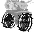 Грунтозацепы 425/200 мм, посадка круг 30 мм, комплект 2 шт Denzel 33667