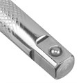 Вороток Г-образный, 375*100 мм, квадрат 1/2", CrV, матовый хром Denzel 33753