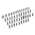 Набор инструментов, 1/2", 1/4", пластиковый кейс, 94 предмета// Сибртех 34479
