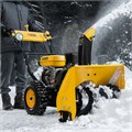Гибридная снегоуборочная машина с функц. подметания SWB-600, 212 сс, руч. старт, 2 насадки Denzel 34761