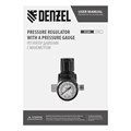 Регулятор давления с манометром R1500, 12 бар, 1/4" Denzel 34783
