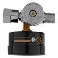Регулятор давления с манометром для краскораспылителя K1500, 12 бар, 1/4" Denzel 34784