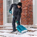 Лопата для уборки снега, полипропилен, 365х450х1355 мм, алюминиевый черенок, усиленная, LUXE Palisad 34843