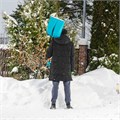 Лопата для уборки снега, полипропилен, 365х450х1355 мм, алюминиевый черенок, усиленная, LUXE Palisad 34843
