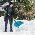 Лопата для уборки снега, полипропилен, 450х450х1355 мм, алюминиевый черенок, усиленная, LUXE Palisad 34844