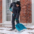 Лопата для уборки снега, полипропилен, 450х450х1355 мм, алюминиевый черенок, усиленная, LUXE Palisad 34844