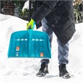 Лопата для уборки снега, полипропилен, 450х450х1355 мм, алюминиевый черенок, усиленная, LUXE Palisad 34844