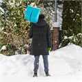 Лопата для уборки снега, полипропилен, 450х450х1355 мм, алюминиевый черенок, усиленная, LUXE Palisad 34844