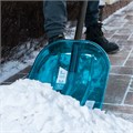 Лопата для уборки снега поликарбонат, 340х385х1340 мм, алюминиевый черенок, LUXE Palisad 34846