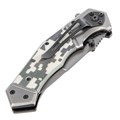 Нож складной, многоцелевой, системы Liner-Lock, с накладкой G10 на эргономичной рукоятке Denzel 34853